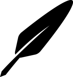 Bird Feather Flat Line Svg Vector, Free Vectors File